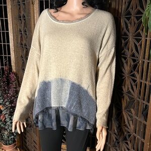 TEMPO PARIS HI LO SWEATER M/ L